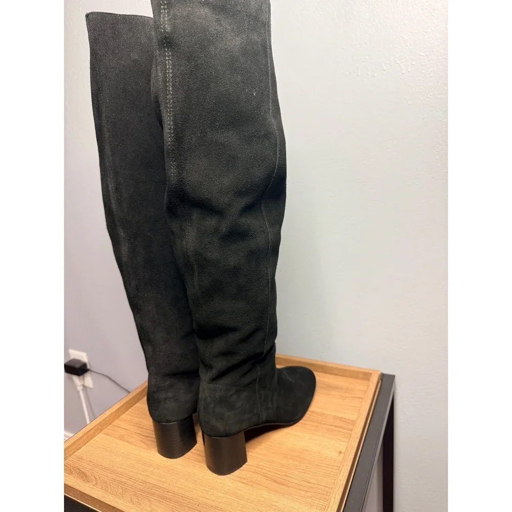 Madewell‎ The Sylvia Over-The-Knee Boot in Suede Black 8.5